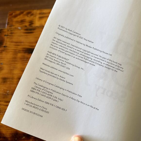 PJ Library A Rainy Day Story Rabbi Hanina ben Dosa Jewish Paperback Book - Picture 3 of 10